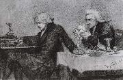 Mikhail Vrubel Salieri Pouring Poison Into Mozart's Glass France oil painting artist